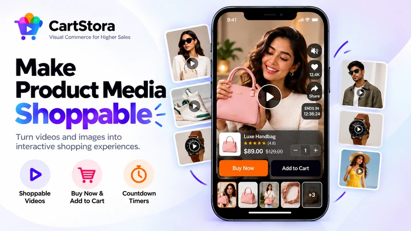 CartStora Shoppable videos