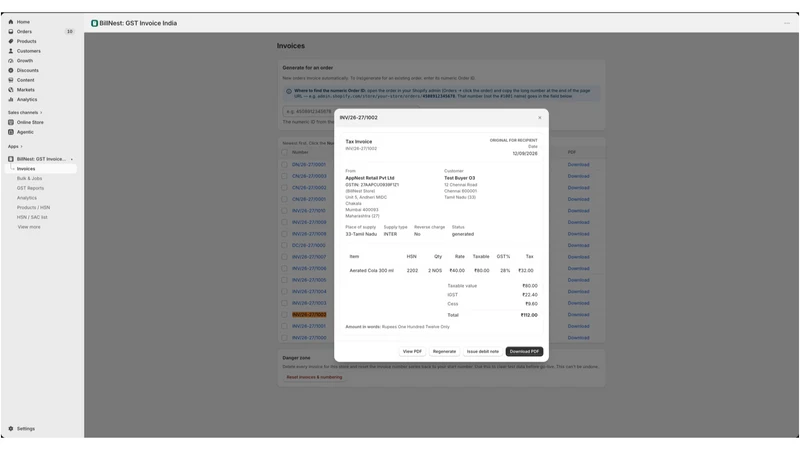 BillNest: GST Invoice India