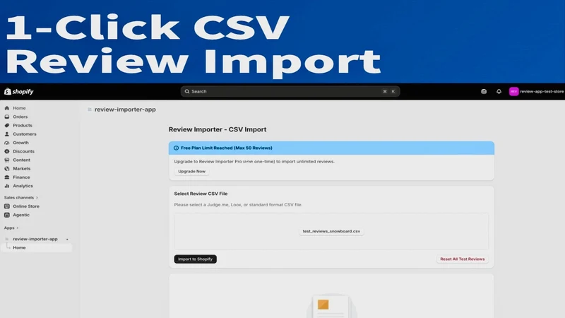 SnapReview: CSV Importer