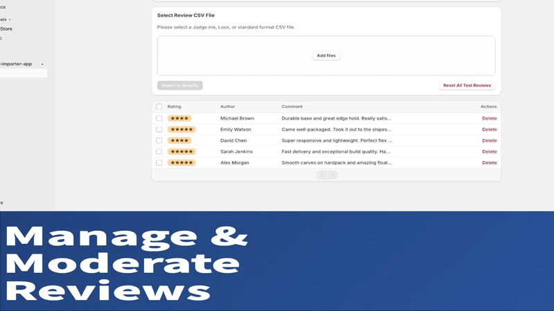 SnapReview: CSV Importer