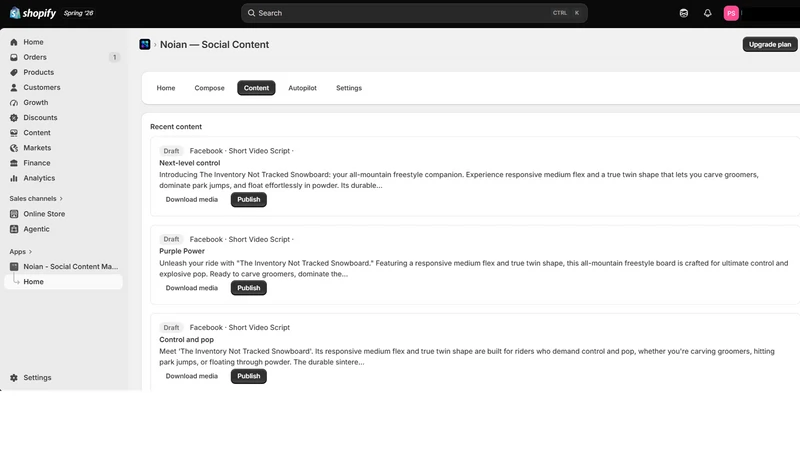 Noian ‑ Social Content Manager