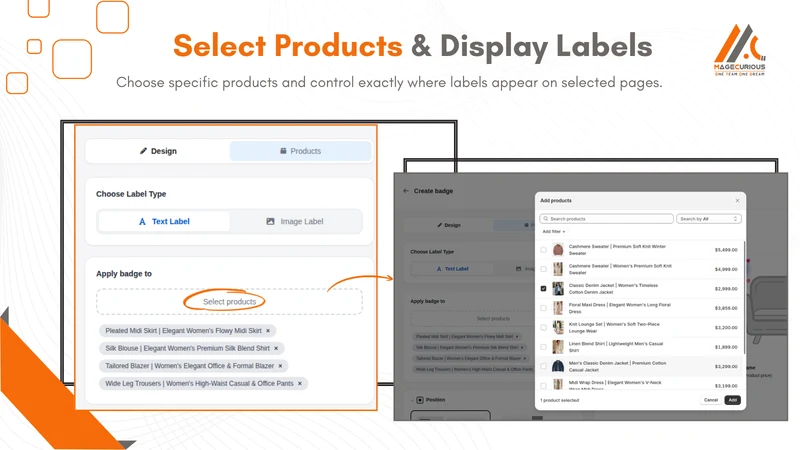 Magecurious Product Labels
