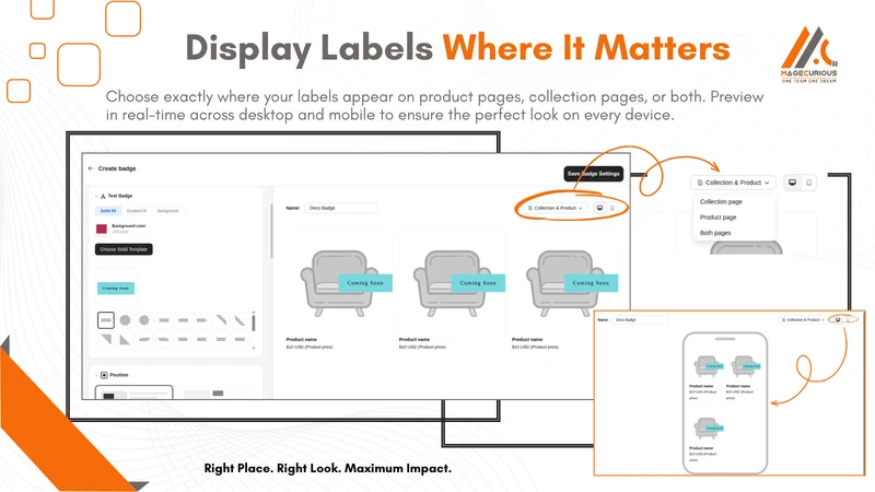 Magecurious Product Labels