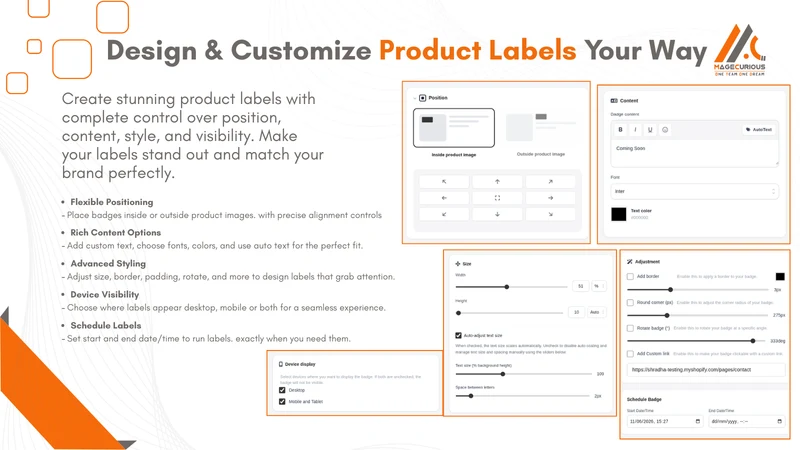 Magecurious Product Labels