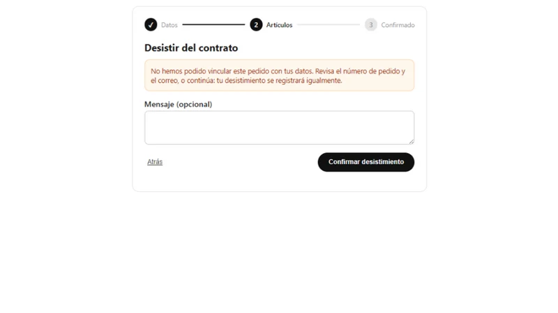 LG EU Withdrawal Button & Form