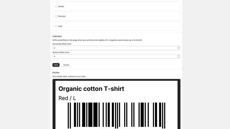 LabelRun: Barcode Labels