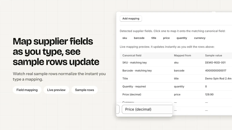 Everstock: Supplier Stock Sync