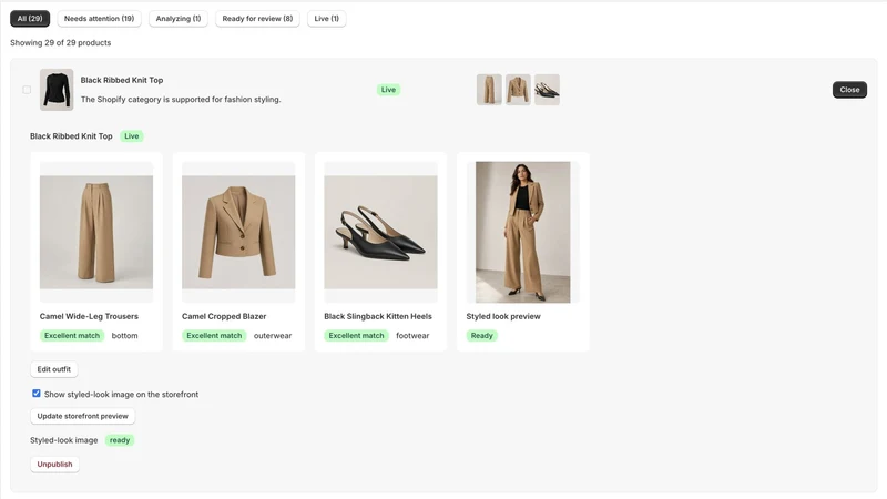 Qurata: Outfit Cross‑Sells