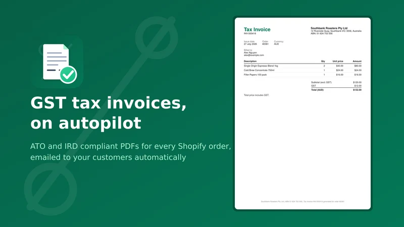 GSTSolve ‑ GST Tax Invoices