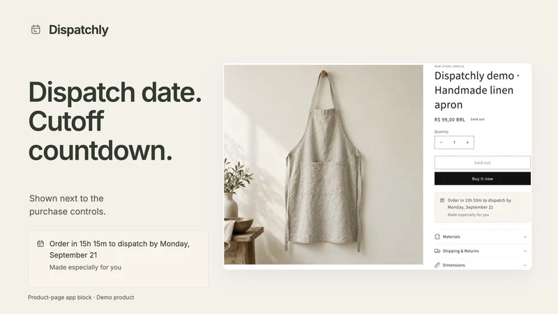Dispatchly: Dispatch Dates