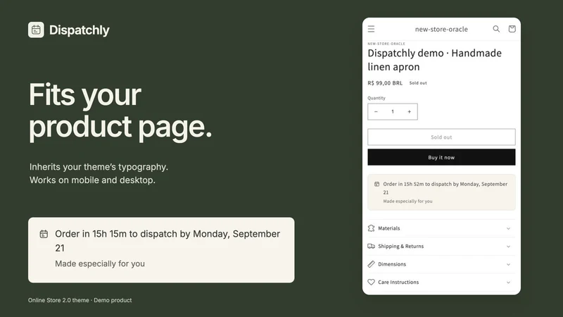 Dispatchly: Dispatch Dates
