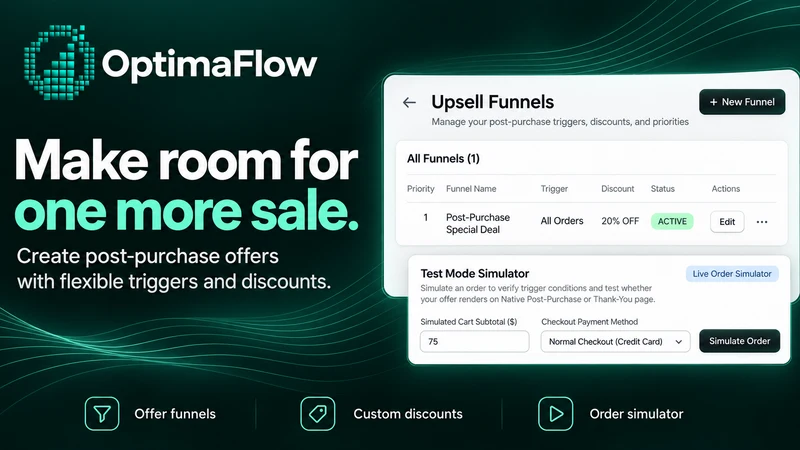 OptimaFlow 1‑Click Upsell
