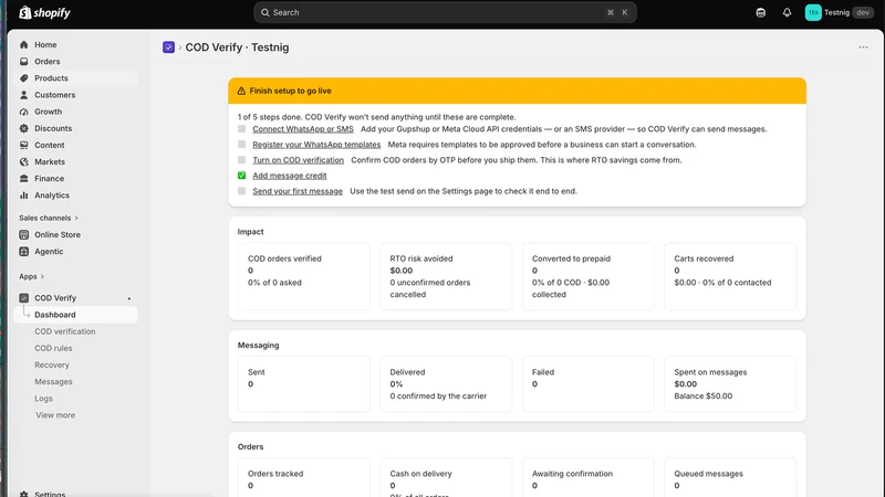 CODPilot — COD Verify