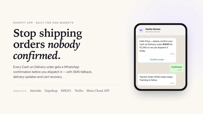 CODPilot — COD Verify
