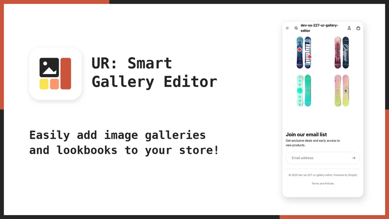UR: Smart Gallery Editor