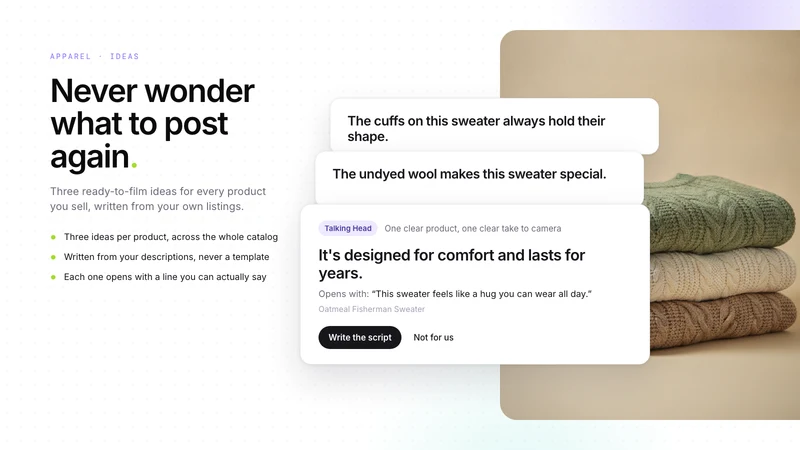 tengi: Product Video Scripts