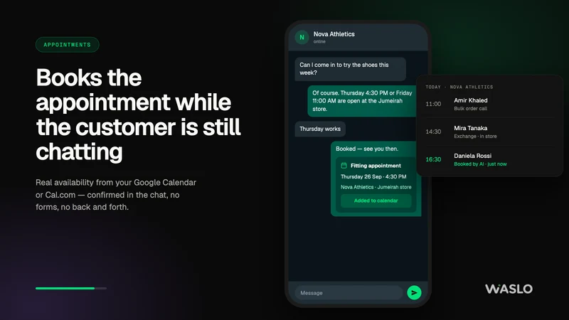 Waslo ‑ WhatsApp AI Agent