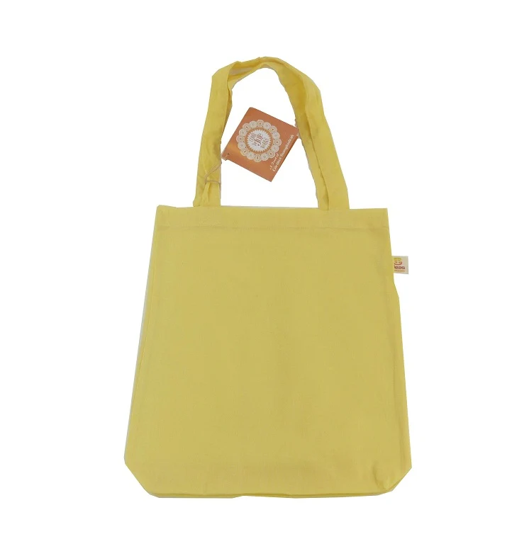 Bolsa algodón amarilla
