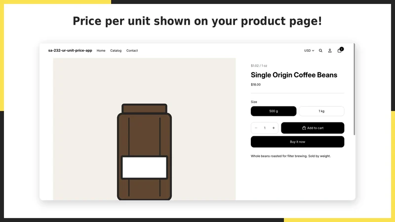 UR: Smart Price Per Unit
