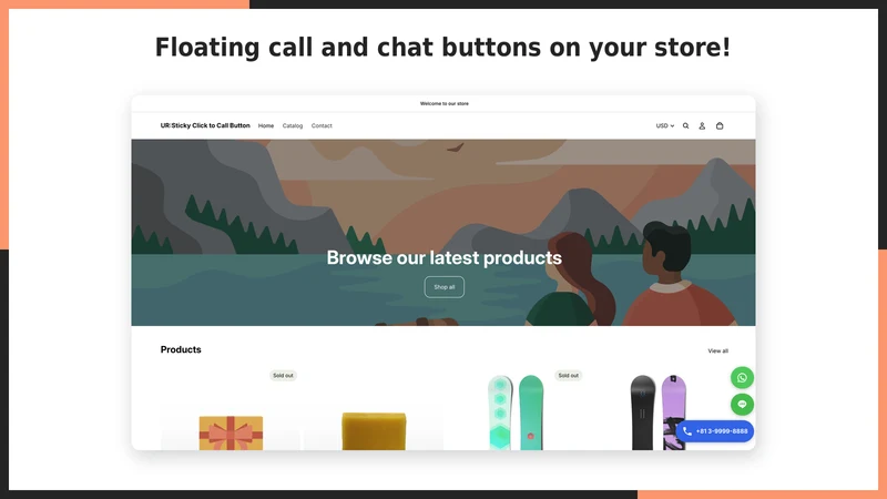UR:Sticky Click to Call Button