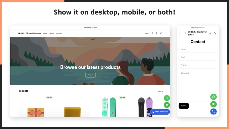 UR:Sticky Click to Call Button