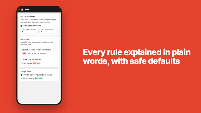 Halt: Card Testing Blocker