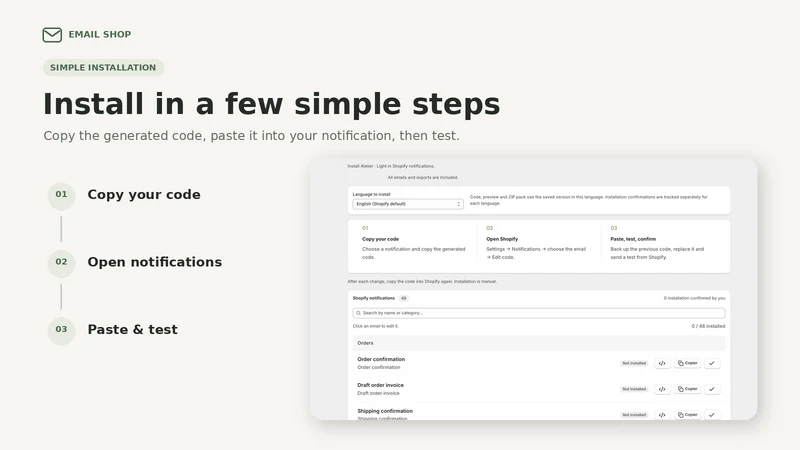 Email Shop ‑ Email Templates