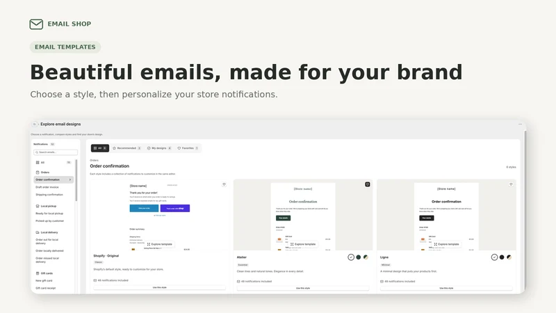 Email Shop ‑ Email Templates