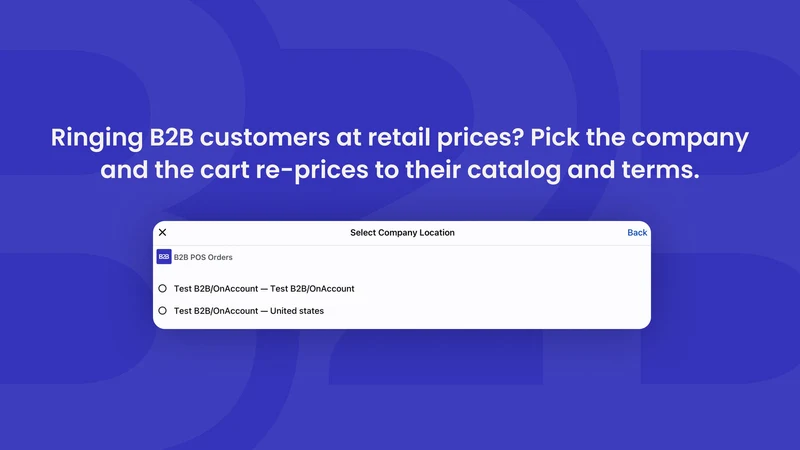 Molsoft B2B Orders for POS
