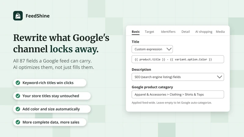 FeedShine Google Shopping Feed