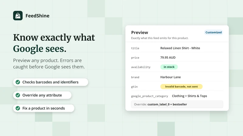 FeedShine Google Shopping Feed