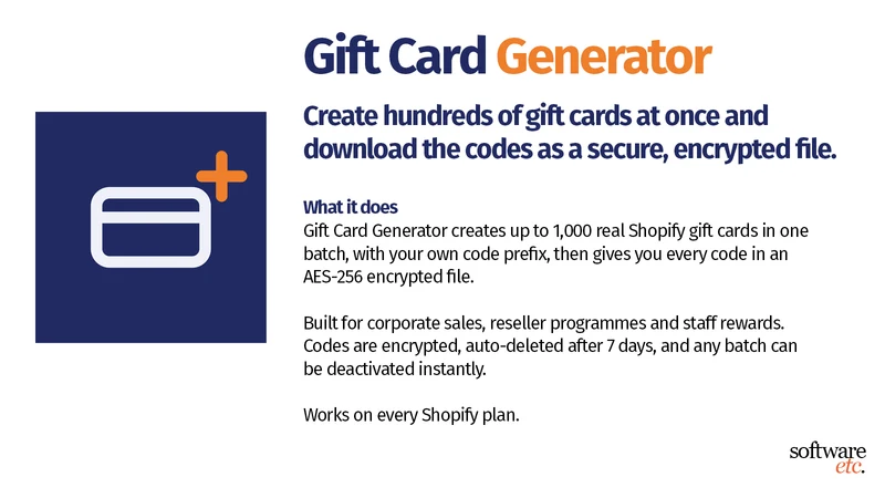 B2B Gift Card Generator