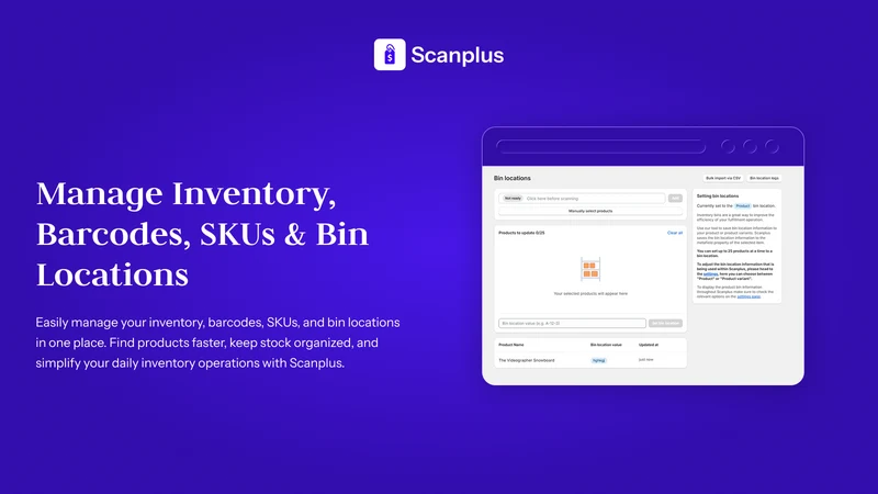 Scanplus ‑ Inventory & Barcode