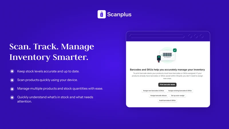 Scanplus ‑ Inventory & Barcode
