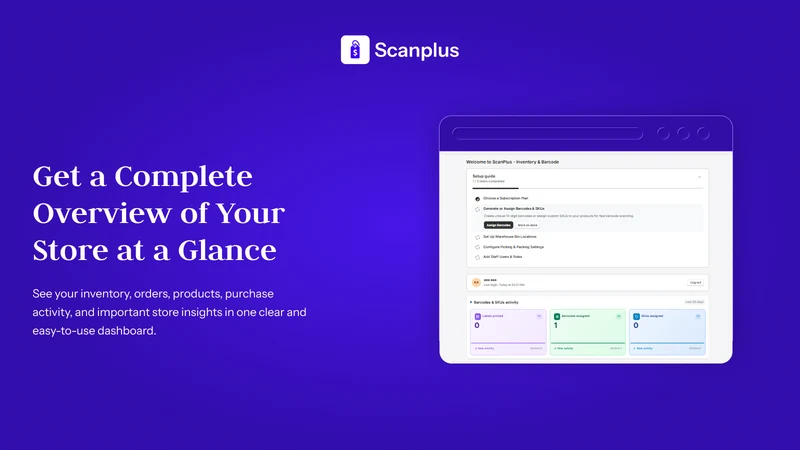 Scanplus ‑ Inventory & Barcode