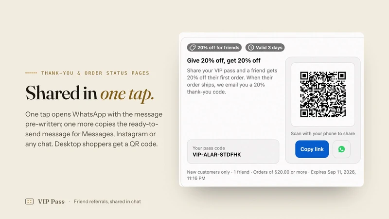 VIP Pass: Refer a friend