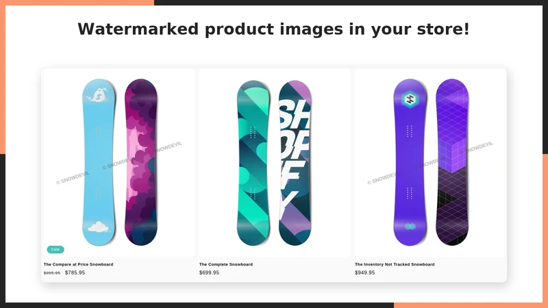 UR: Product Image Watermark