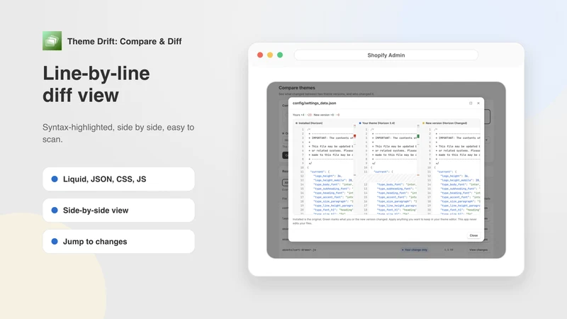 Theme Drift: Compare & Diff