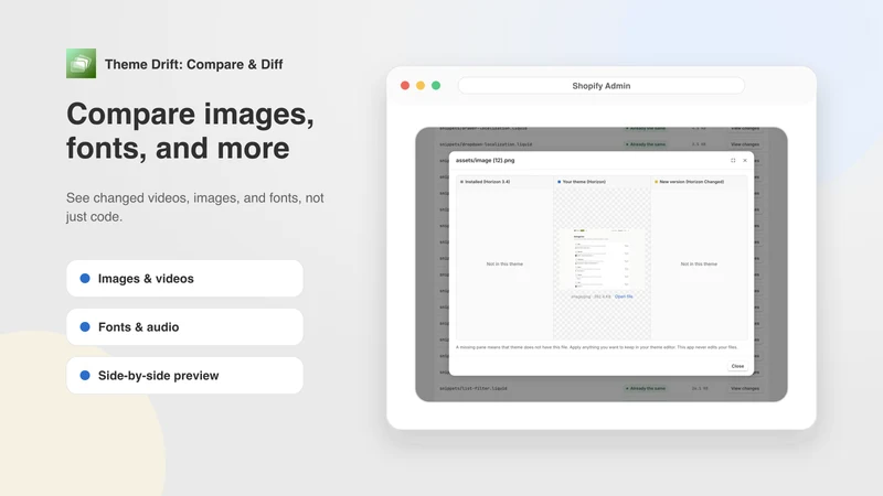 Theme Drift: Compare & Diff