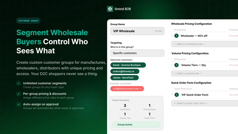Smind B2B Wholesale Pricing