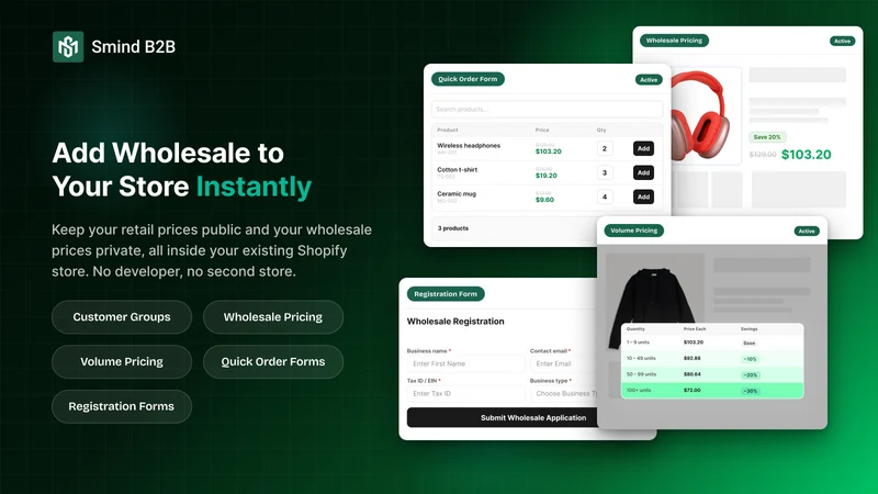 Smind B2B Wholesale Pricing