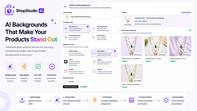 ShopStudio: AI Image Generator
