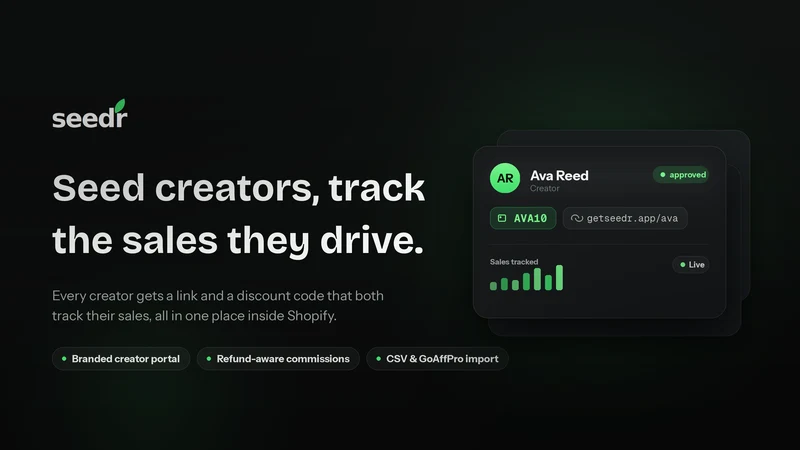 Seedr Influencers & Affiliates