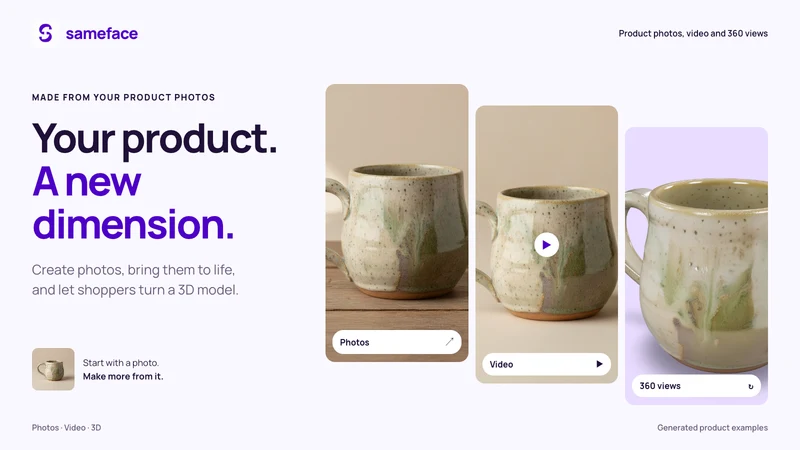 sameface: AI Product Photos