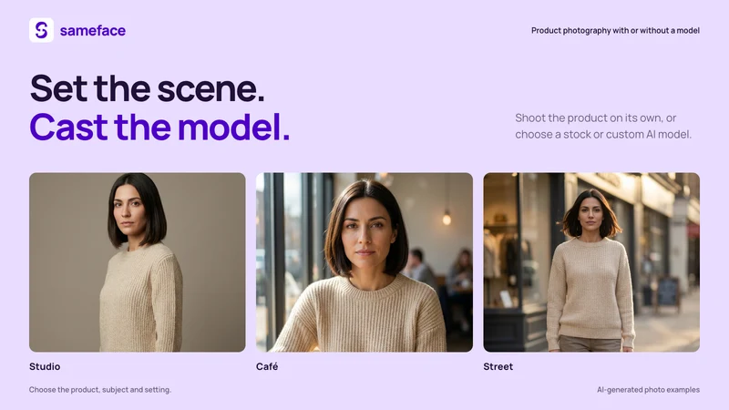 sameface: AI Product Photos