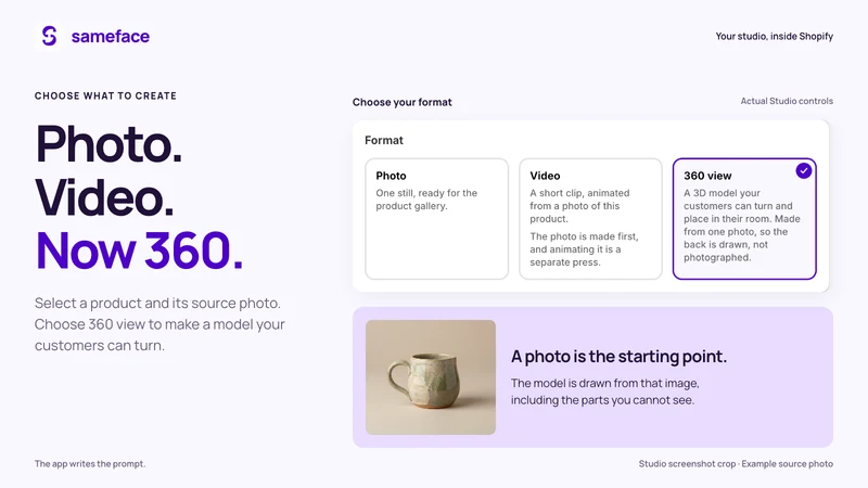 sameface: AI Product Photos