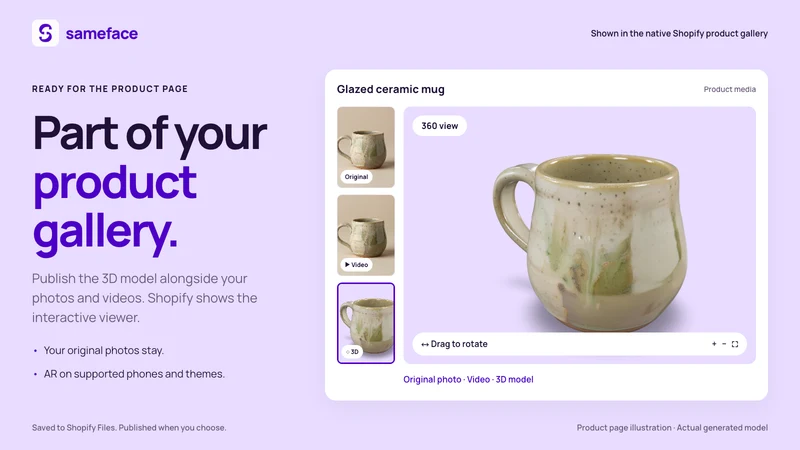 sameface: AI Product Photos
