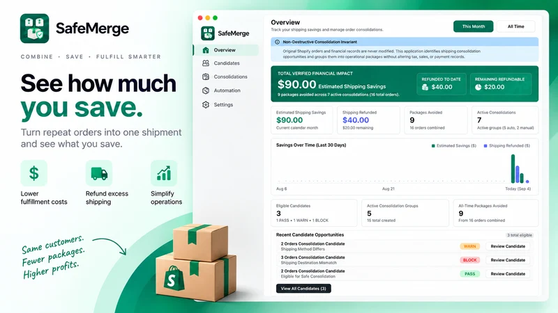 SafeMerge: Combine Orders