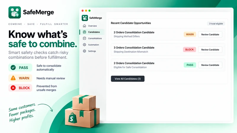 SafeMerge: Combine Orders