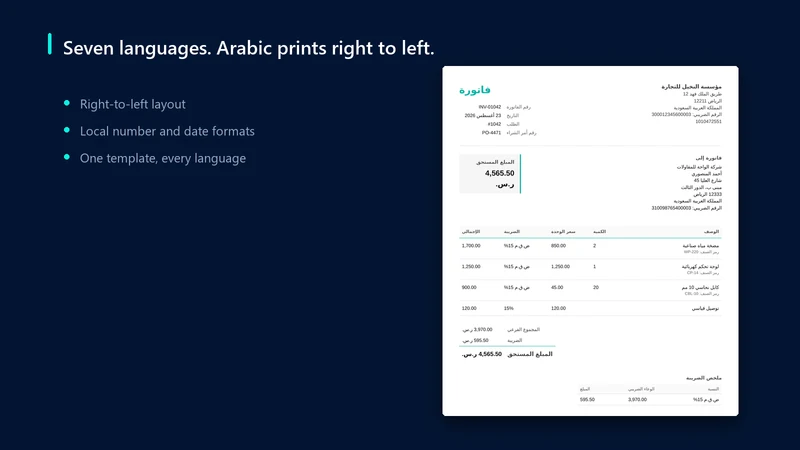 Reamly: Invoice & Packing Slip